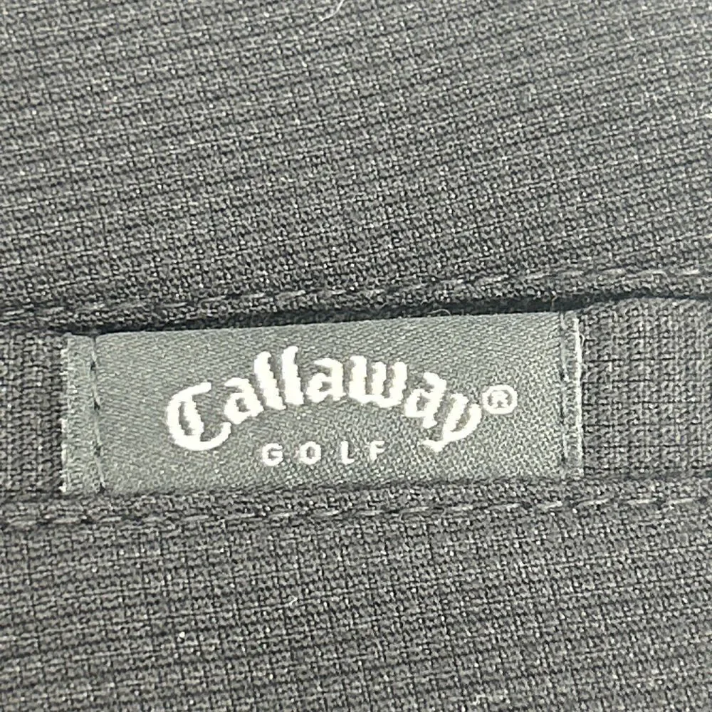 Callaway Golf Sport Pants Men 42X30 Black Pleated Cuffed Comfort Performance NEW